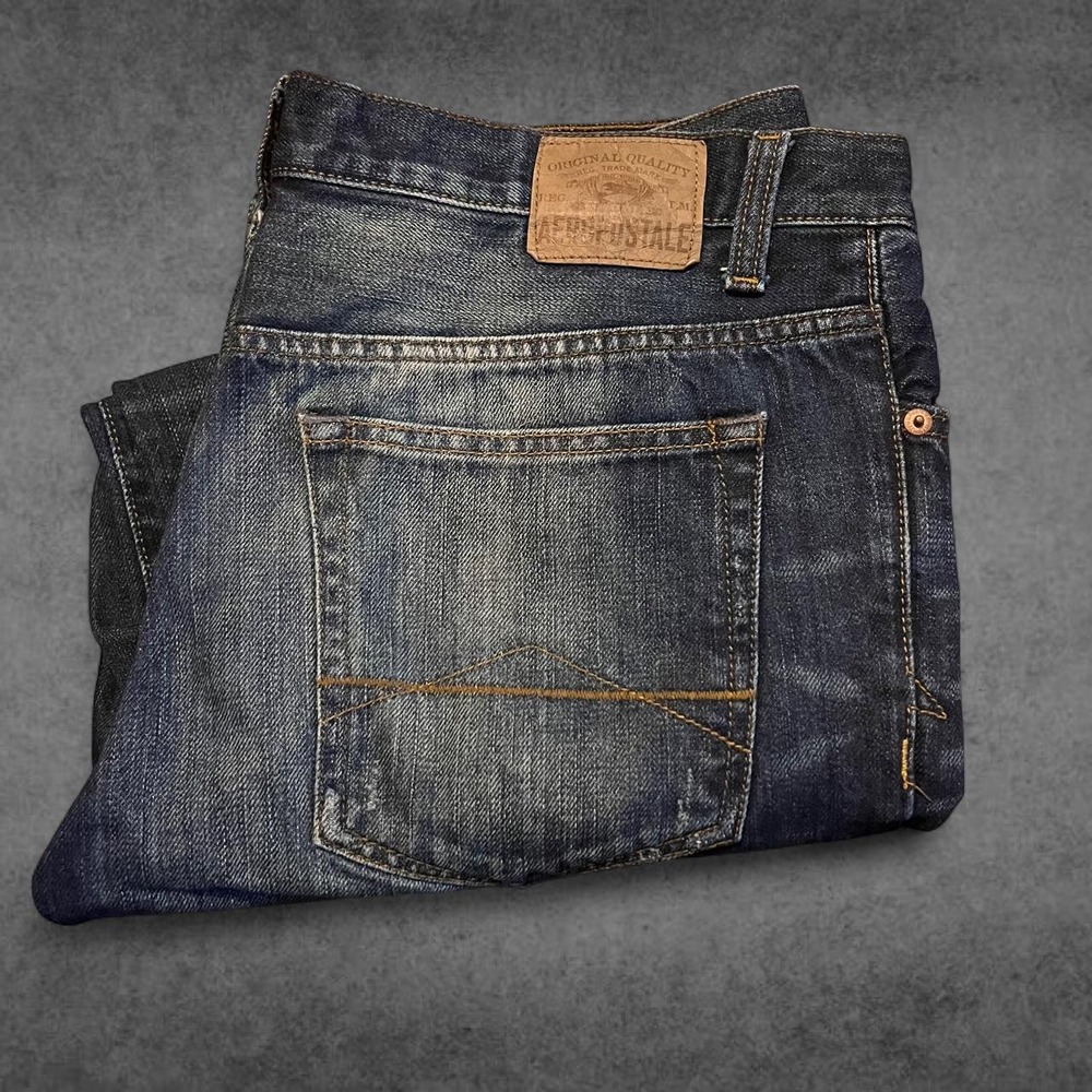 Aeropostale Benton Original Bootcut Jeans Mens 32 Y2K Vintage Distressed Blue
